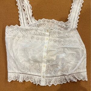 Doen x Gap lace cropped top
